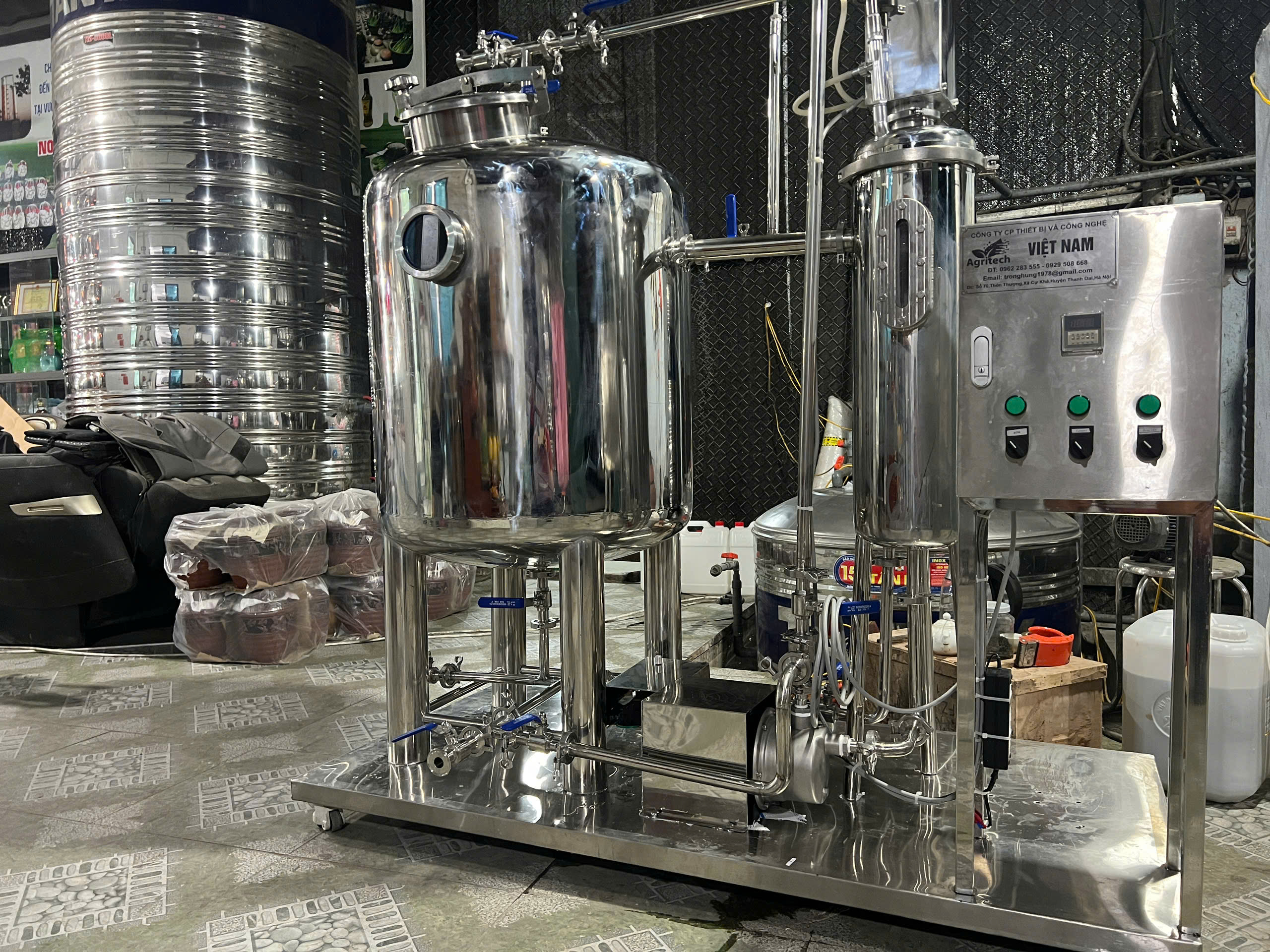 MÁY TIỆT TRÙNG PLASMA CHO RƯỢU NHẸ